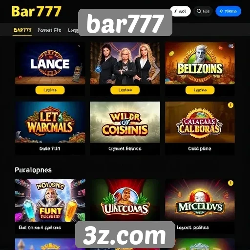 Análise das ofertas de jogos no site bar777